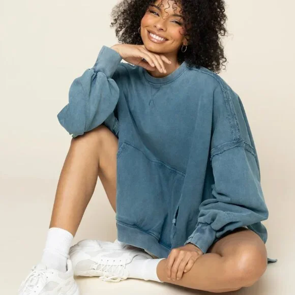 Popflex 100% Cotton Boxy Crewneck - Picture 1 of 4